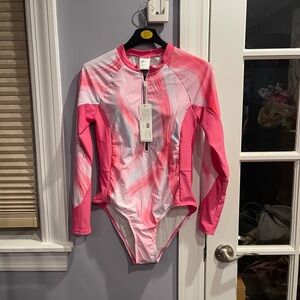 Long-Sleeve One Piece Swimsuit